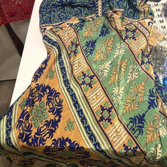 Multi print double layered short dress - Picture 5 of 6